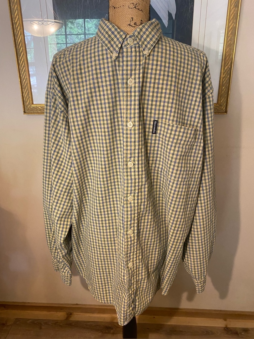 Vintage Abercrombie & Fitch Men’s LG Plaid Shirt 90s Y2K Reliable Outdoor Goods